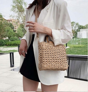 СУМКА НА РУЧКУ И НА ПЛЕЧО С ДЛИННЫМ РЕМЕНЕМ, ЗАКРЫТАЯ, ТЕМНО-БЕЖЕВЫЙ