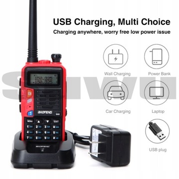 Рация Baofeng UV-S9 PLUS красная