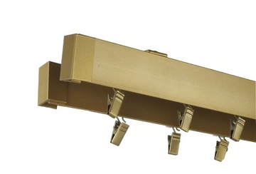 KARNISZ SZYNA ALUMINIOWA SUFITOWA PODWÓJNA 280 cm