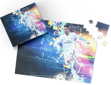 PUZZLE - PIŁKA RONALDO PIŁKARZ - PREZENT NA ŚWIĘTA WZORY - 192el + PUDEŁKO