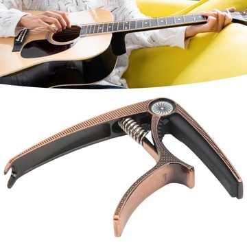 6-струнный акустический каподастр, высокопрочный металлический универсальный каподастр для электрогитары