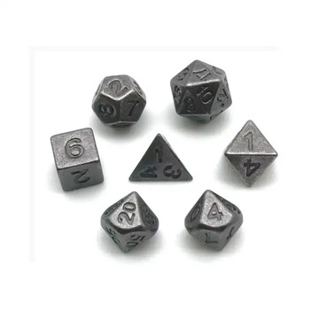 КАК СПРАВИТЬСЯ НА ЛУНЕ КРОШЕЧНЫЙ НАБОР ИЗ 7 МЕТАЛЛИЧЕСКИХ КУБИКОВ ДЛЯ РПГ