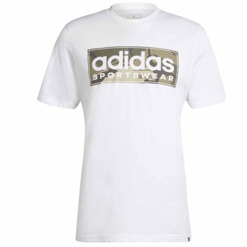 ADIDAS CAMO IN6473 T-SHIRT MĘSKA KOSZULKA BAWEŁNIANA BIAŁA