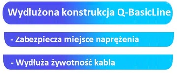 USB Type C Quick Charge 3.0 Кабель QUOTECH 100 см 3А