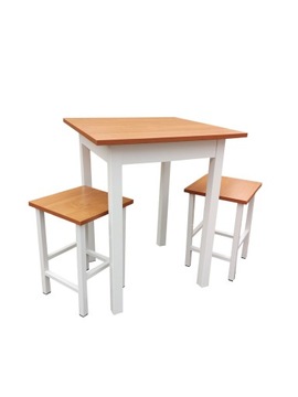 Komplet Stół 70x70 + 2x Taboret Loft OLCHA Kolory