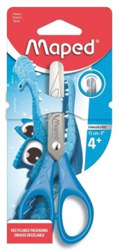 Nożyczki Essentials Pulse 13cm niebieskie MAPED