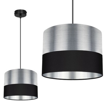 LAMPA WISZĄCA SUFITOWA ABAŻUR CHROM LED
