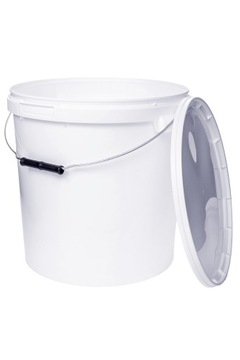 Ведро пластиковое 20 литров белое для ЕДЫ!