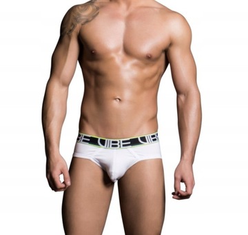 SLIPY MĘSKIE VIBE BRIEF WORKOUT ANDREW GYM WHITE L