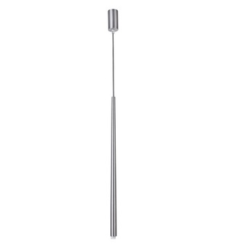 SIGMA Nowoczesna lampa LED SOPEL 1 STOŻEK SREBRNY / przewód antracyt lampa