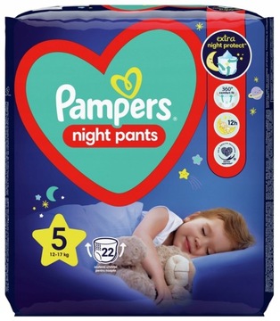 Pampers Night Pants Pieluchomajtki 5 22 szt
