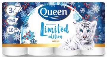 Papier toaletowy QUEEN 16 rolek 3 warstwy LIMITED