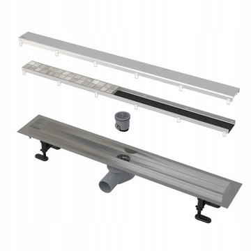 Odpływ liniowy DOUBLE pod płytkę 75 CM ALCAPLAST