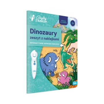 DINOZAURY - INTERAKTYWNY ZESZYT Z NAKLEJKAMI - CZYTAJ Z ALBIKIEM - ALBI