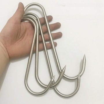 HACZYKI DO SPOTKANIA RZEŹNICZEGO WISZĄCE ZE STALI NIERDZEWNEJ