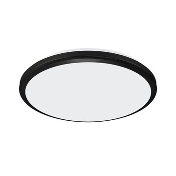 STRUHM Plafon hermetyczny ozdobny PLANAR LED 18W IP54 26,5cm czarny