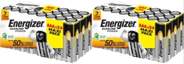48x Bateria ENERGIZER Alkaline Power LR03 AAA R3 E92 1,5V