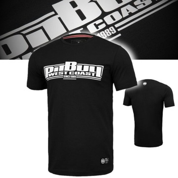 PITBULL T-SHIRT KOSZULKA MĘSKA CLASSIC BOXING 190g BLACK CZARNA M