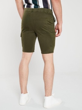 1Z 23 RIVER ISLAND SPODENKI SZORTY KHAKI W 30