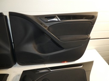 GOLF VI 6 GTI GTD TAPICERKI DRZWI KOMPLET 5D