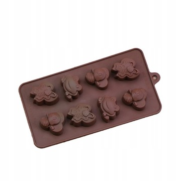 8 wnęka Sugarcraft formy Cartoon kostki lodu formy