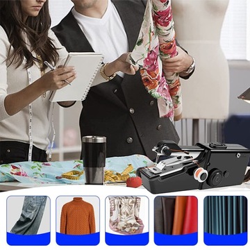 РУЧНАЯ МИНИ-ПОРТАТИВНАЯ ШВЕЙНАЯ МАШИНА + НАБОР ДЛЯ ШВЕЙНОЙ МАШИНЫ