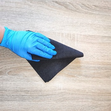 Салфетка из микрофибры DeWitte PU 320GSM серая для чистки, протирания и сушки.