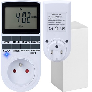 PROGRAMATOR CZASOWY WŁĄCZNIK WYŁĄCZNIK TIMER LCD
