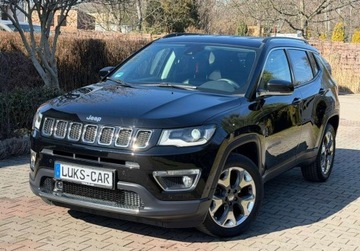 Jeep Compass II SUV 1.4 MultiAir 140KM 2017 Jeep Compass 1,4 T 140KM Key-less ACC FULL LED Skora Bezwypadkowy Serwis