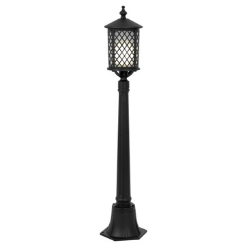 Lampa ogrodowa stojąca słupek oświetleniowy klasyczny retro z kratką