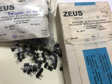 BC148 C/B Tranzystor NPN/ZEUS Toruń/1,00 za 5 szt
