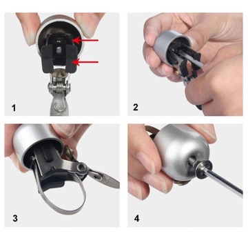 Велосипедный звонок >75DB ретро ROCKBROS 15-1BBK