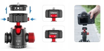 Быстросъемная шаровая головка VLOG ULANZI U-100 на 360°