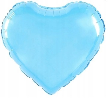Balon Foliowy Serce Niebieskie Błękitne 45 cm