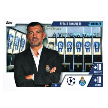 Karta Topps Match Attax Extra 2023-24 Sergio CONCEICAO 64 MANAGER