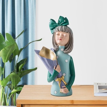 figurki dziewczynek figurki sculputre wazon z