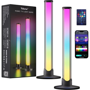 OŚWIETLENIE OTOCZENIA NA BIURKO RGB USB, ŚCIEMNIALNE, DEKORACYJNE 40CM 2SZT