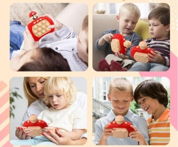 KONSOLA POP IT SUPER MARIO GRA ELEKTRONICZNA ANTYSTRESOWA 30 POZIOMÓW