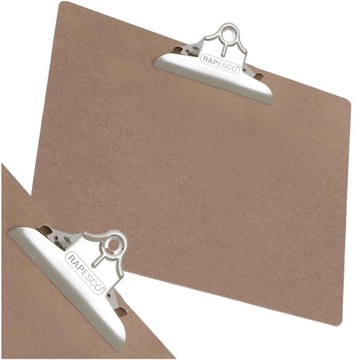 SZKICOWNIK ARTYSTYCZNY DESKA Z KLIPEM A3 RAPESCO CLIPBOARD BRĄZOWY SOLIDNY