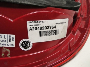 MERCEDES C W204 KOMBI 07-10 LEVÝ ZADNÍ SVĚTLO ORIGINÁLNÍ