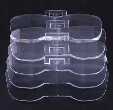 Увеличительное стекло с 5 линзами от 1,5x до 6,0x + светодиод