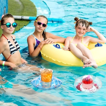 НАДУВНОЙ ДЕРЖАТЕЛЬ ДЛЯ НАПИТКОВ ПЛАВАЮЩАЯ КРЫШКА ДЛЯ БАССЕЙНА