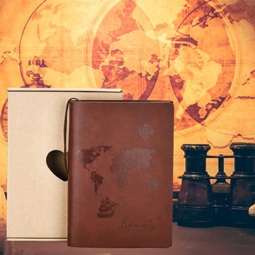 SKÓRZANY NOTATNIK, SZKICOWNIK LUB DZIENNIK PODRÓŻY