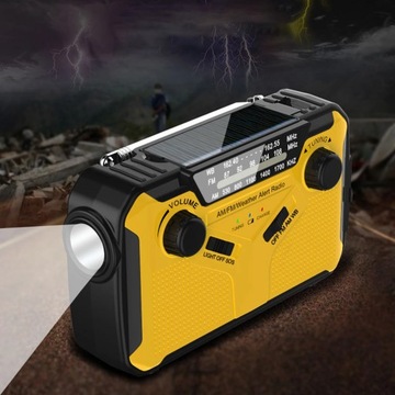 Solar Crank Emergency RadioWeather Alert Radi