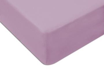 Prześcieradło z gumką jersey 220x200 mocne wrzos