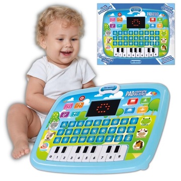 LAPTOP EDUKACYJNY CYFERKI i LITERKI UCZY PO POLSKU