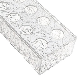 Прозрачная акриловая длинная ваза 35 см х 10 см х 6,5 см.