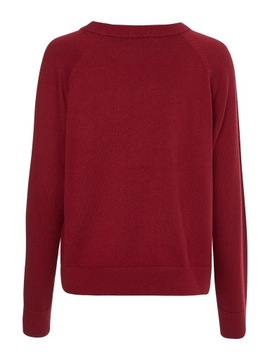 TOMMY HILFIGER DAMSKI SWETER HERITAGE CLARET r.L