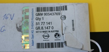 ZNAK NÁPIS "1.4 16V" OPEL ASTRA G ZAFIRA A - OE 90543769