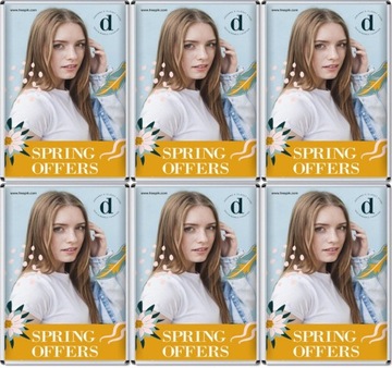 RAMKA ZATRZASKOWA A4 NA PLAKAT INFORMACYJNA x 6